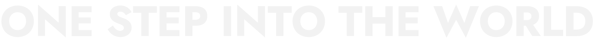 ONE STEP INTO THE WORLD